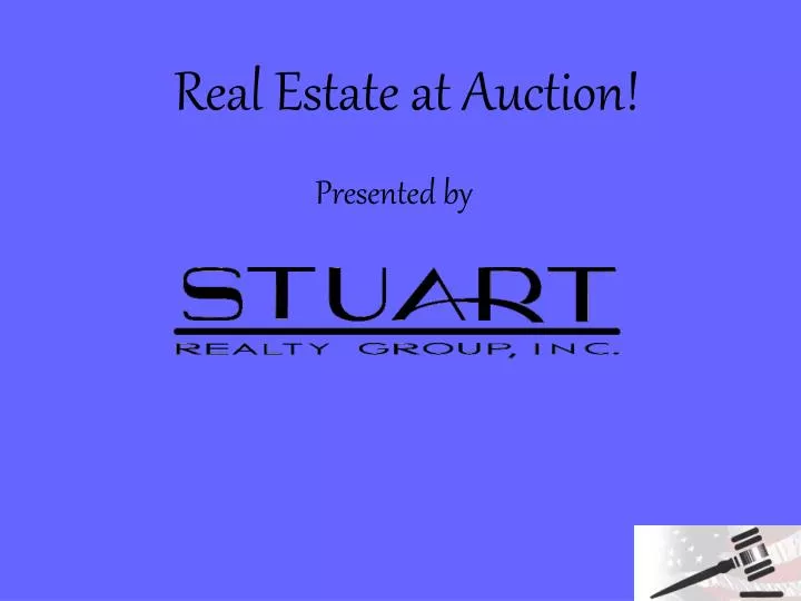 real estate at auction