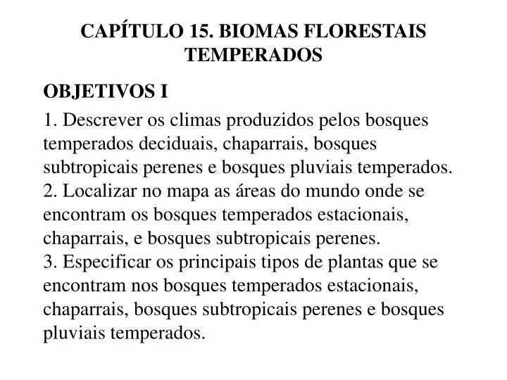 cap tulo 15 biomas florestais temperados