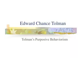 Edward Chance Tolman