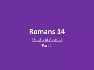Romans 14