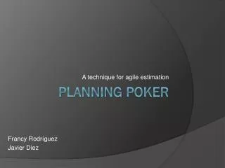 Planning Poker