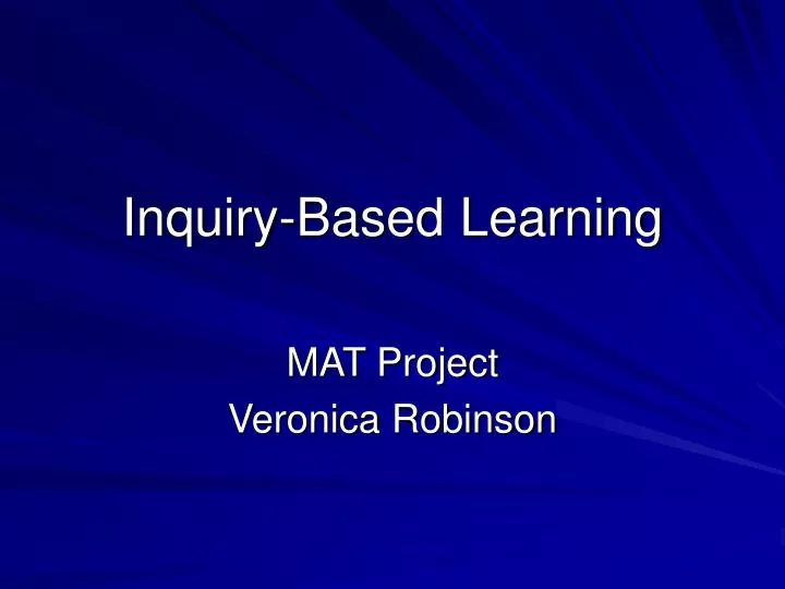 inquiry based learning