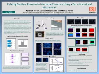 Relating Capillary Pressure to Interfacial Curvature Using a Two-dimensional Micromodel