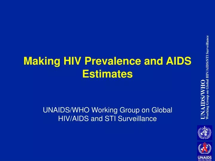 making hiv prevalence and aids estimates