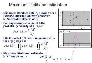 Maximum likelihood estimators