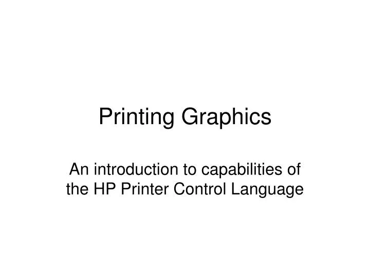 printing graphics