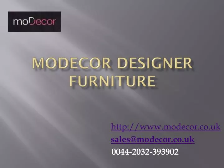 modecor designer furniture