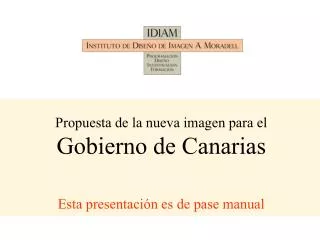 Concurso de ideas para la nueva imagen del Gobierno de Canarias