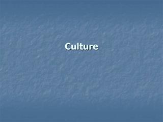 culture