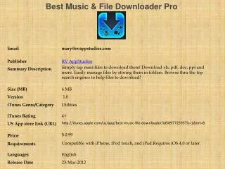 Best Music & File Downloader Pro