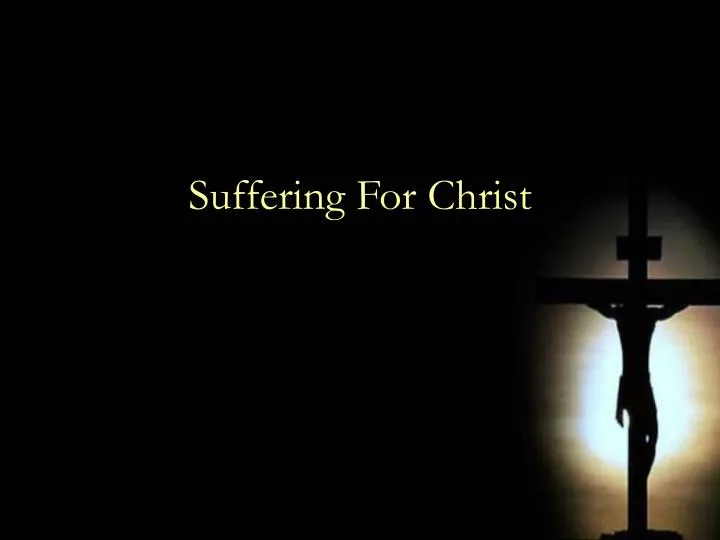 suffering for christ