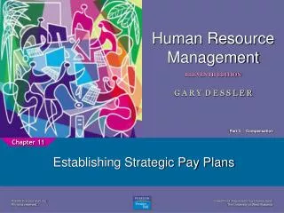 Establishing Strategic Pay Plans