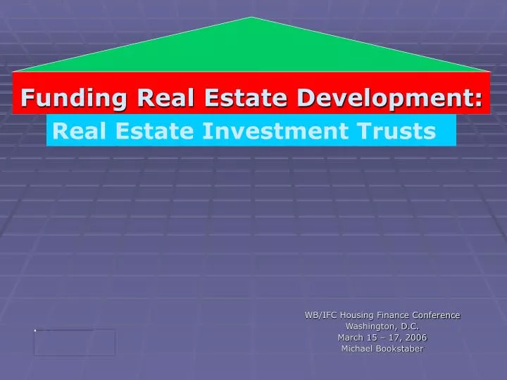 funding real estate development
