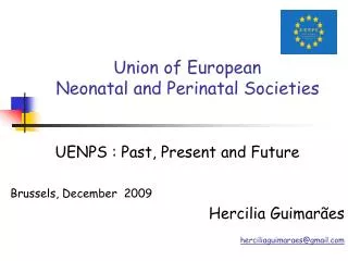 Union of European Neonatal and Perinatal Societies