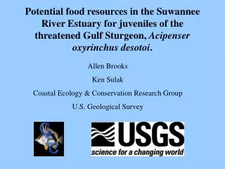 Potential food resources in the Suwannee River Estuary for juveniles of the threatened Gulf Sturgeon, Acipenser oxyrinc