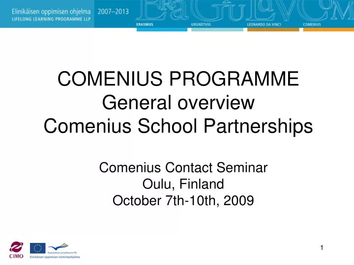 comenius programme general overview comenius school partnerships