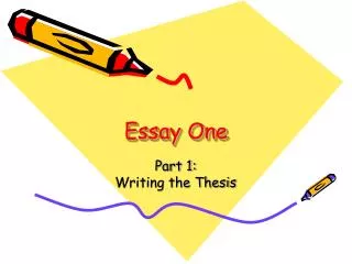 Essay One