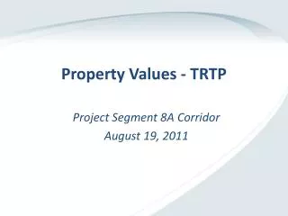 Property Values - TRTP