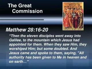 The Great Commission