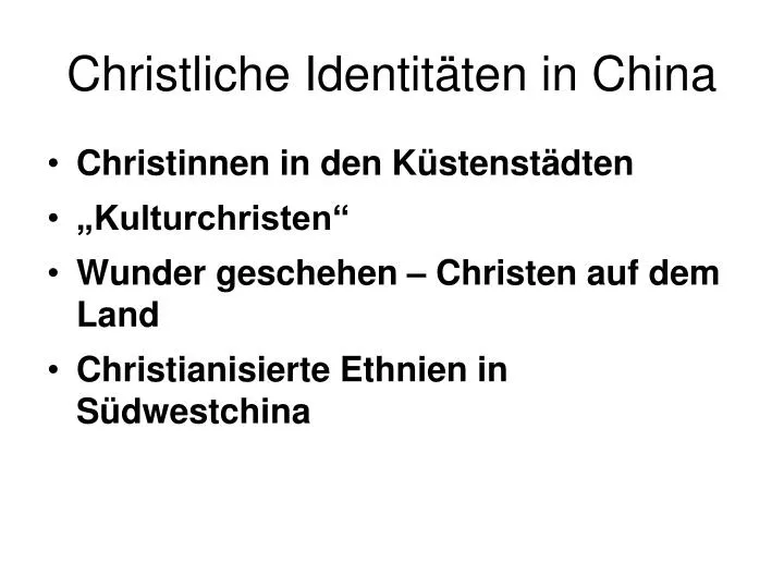 christliche identit ten in china