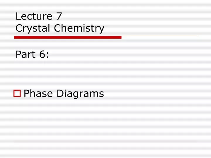 lecture 7 crystal chemistry part 6