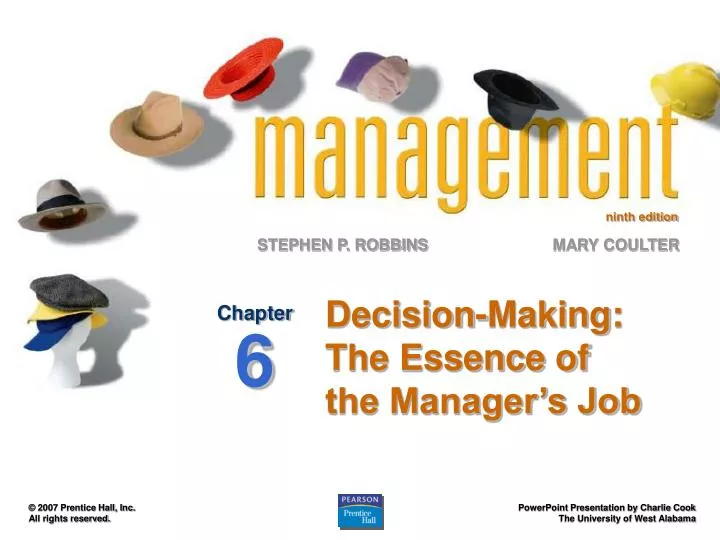 decision making the essence of the manager s job