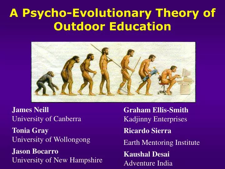 a psycho evolutionary theory of outdoor education