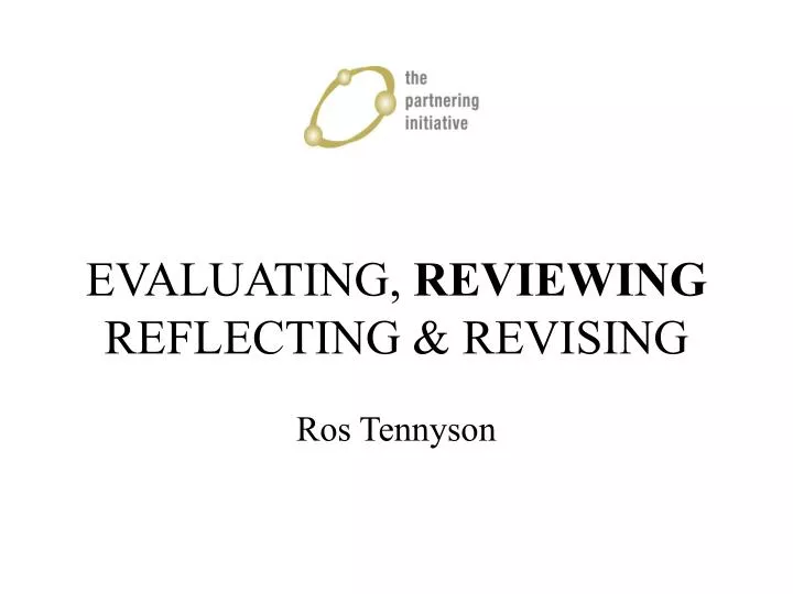 evaluating reviewing reflecting revising