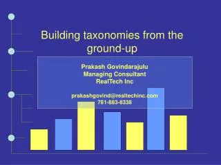 Building taxonomies from the ground-up