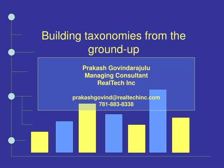 building taxonomies from the ground up