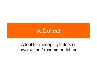 veCollect