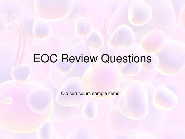 eoc review questions