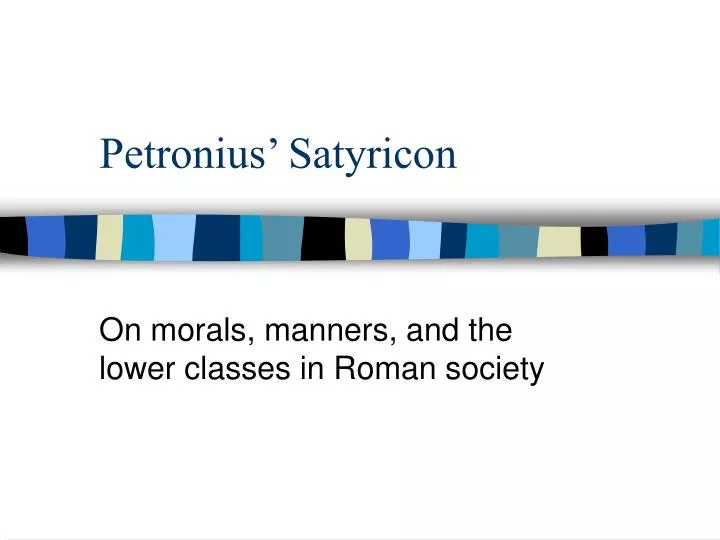 petronius satyricon