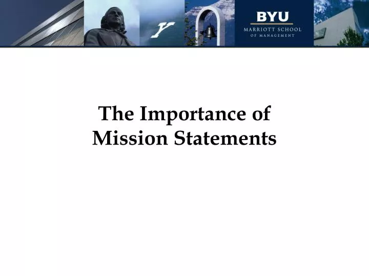 the importance of mission statements