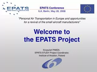 EPATS Conference ILA, Berlin , May 28 , 200 8