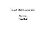 SE561 Math Foundations Week 11 Graphs I - slide 1