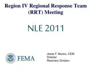Region IV Regional Response Team (RRT) Meeting