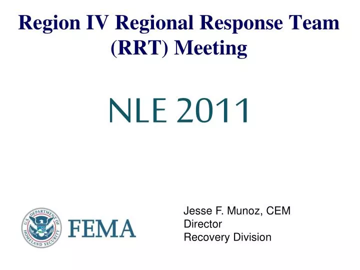 region iv regional response team rrt meeting