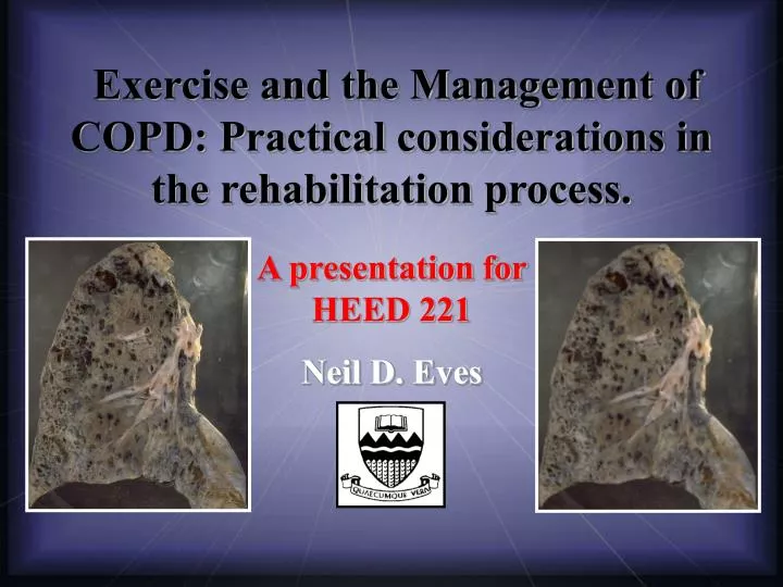 exercise and the management of copd practical considerations in the rehabilitation process