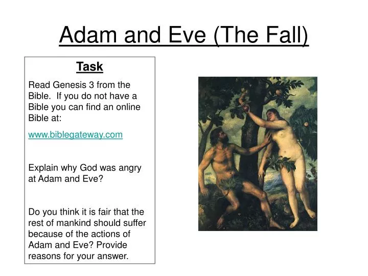 adam and eve the fall