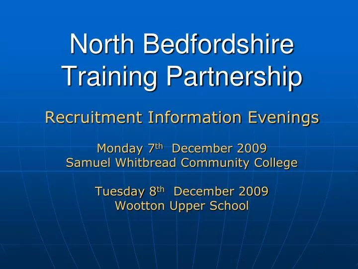 north bedfordshire training partnership