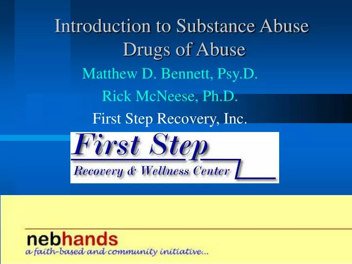 introduction to substance abuse drugs of abuse