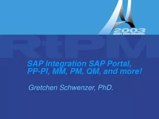 SAP Integration SAP Portal, PP-PI, MM, PM, QM, and more!