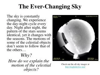 The Ever-Changing Sky