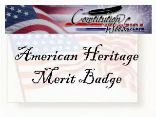 American Heritage Merit Badge