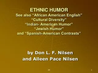 by Don L. F. Nilsen and Alleen Pace Nilsen