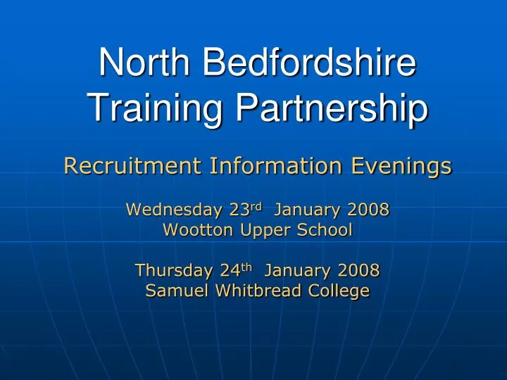 north bedfordshire training partnership
