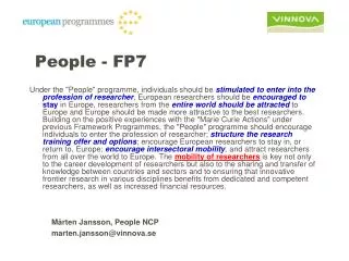 People - FP7