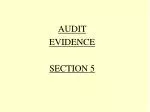 AUDIT EVIDENCE SECTION 5 - slide 1