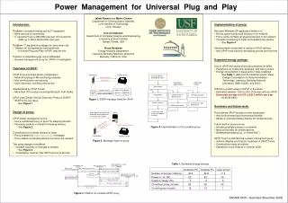 Power Management for Universal Plug and Play